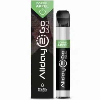 Allday 2 Go Vape – Doppelapfel – Nikotinfrei