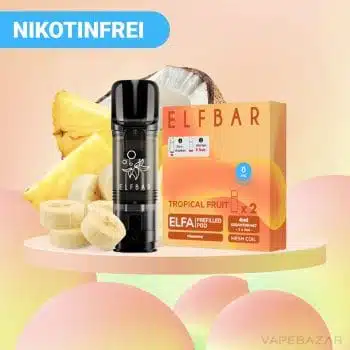 ELFBAR ELFA Prefilled Pods – Tropical Fruits (2er Pack) – NIKOTINFREI
