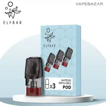 Elf Bar Mate 500  – Refillable Pods 3er Pack