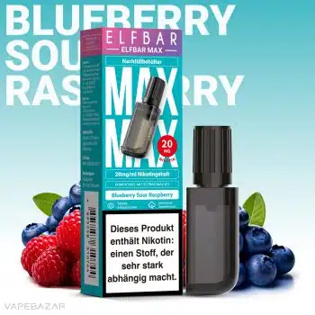 Elfbar Max – Blueberry Sour Raspberry – Prefilled Pod