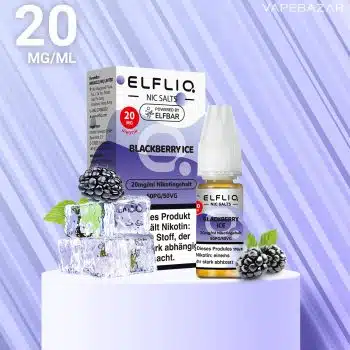 Elfliq Nikotinsalz Liquid – Blackberry Ice 20mg/ml Nikotin