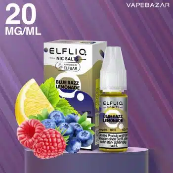 Elfliq Nikotinsalz Liquid 10ml  – Blue Razz Lemonade 20mg/ml Nikotin