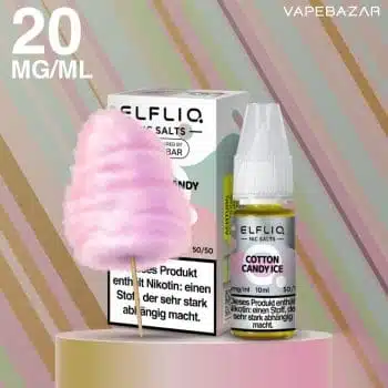 Elfliq Nikotinsalz Liquid 10ml  – Cotton Candy Ice 20mg/ml Nikotin