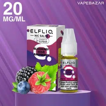 Elfliq Nikotinsalz Liquid 10ml  – Blueberry Sour Raspberry 20mg/ml Nikotin