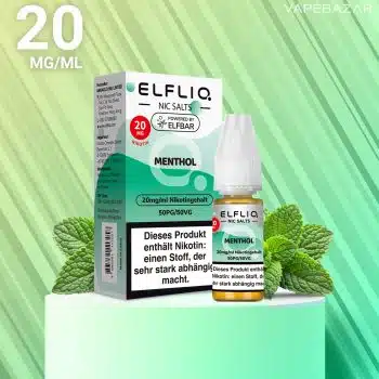 Elfliq Nikotinsalz Liquid – Menthol 20mg/ml Nikotin