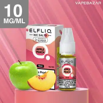 Elfliq Nikotinsalz Liquid 10ml – Apple Peach 10mg/ml Nikotin