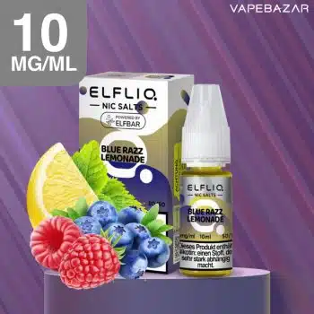 Elfliq Nikotinsalz Liquid 10ml  – Blue Razz Lemonade 10mg/ml Nikotin