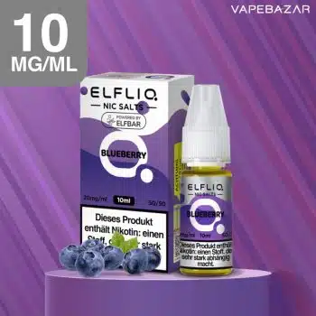 Elfliq Nikotinsalz Liquid 10ml  – Blueberry 10mg/ml Nikotin