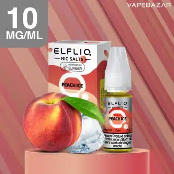 Elfliq Nikotinsalz Liquid 10ml  – Peach Ice 10mg/ml Nikotin