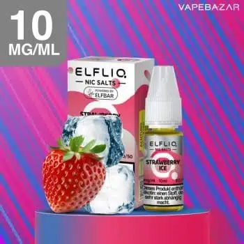Elfliq Nikotinsalz Liquid 10ml  – Strawberry Ice 10mg/ml Nikotin