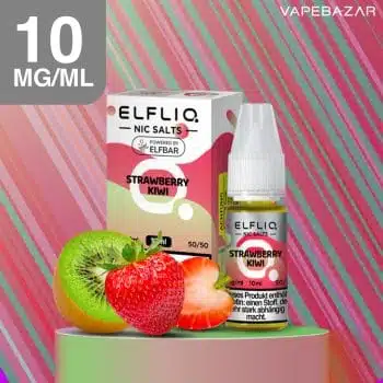 Elfliq Nikotinsalz Liquid 10ml  – Strawberry Kiwi 10mg/ml Nikotin