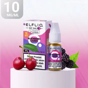 Elfliq Nikotinsalz Liquid – Blackberry Cherry 10mg/ml Nikotin