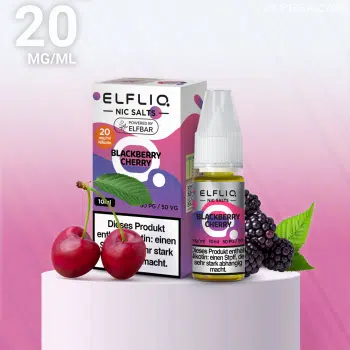 Elfliq Nikotinsalz Liquid – Blackberry Cherry 20mg/ml Nikotin