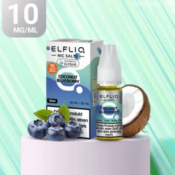 Elfliq Nikotinsalz Liquid – Coconut Blueberry 10mg/ml Nikotin