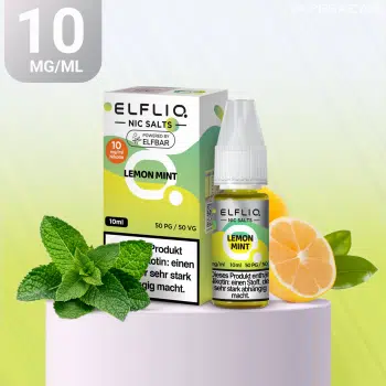Elfliq Nikotinsalz Liquid – Lemon Mint 10mg/ml Nikotin