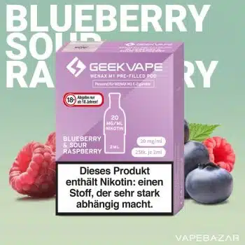 GeekVape Wenax M1 Pod – Blueberry Sour Raspberry