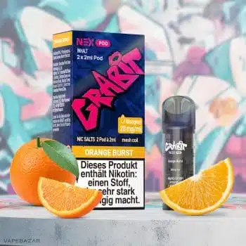 Grabit Nex Pods – Orange Burst (2er Pack) (ELFA Kompatibel)