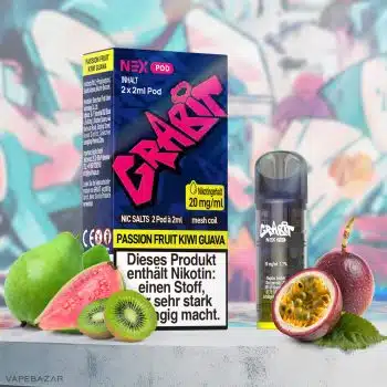 Grabit Nex Pods – Passion Fruit Kiwi Guava (2er Pack) (ELFA Kompatibel)