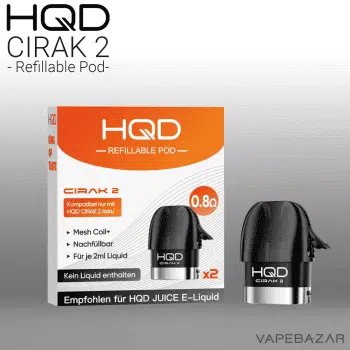 HQD Cirak 2 – Refillable Pods (2er Pack)