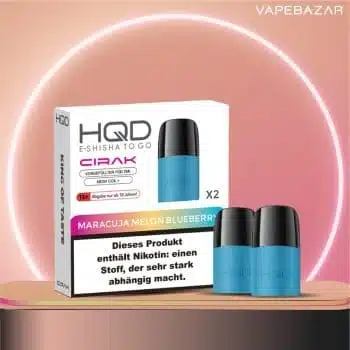HQD Cirak – HQD Pods – Maracuja Melon Blueberry – 2er Pack