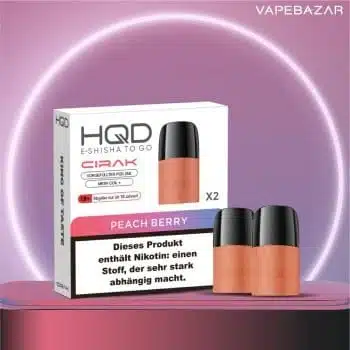 HQD Cirak – HQD Pods – Peach Berry – 2er Pack