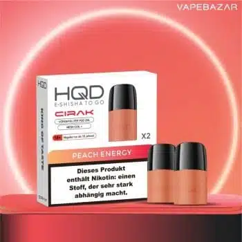 HQD Cirak – HQD Pods – Peach Energy – 2er Pack