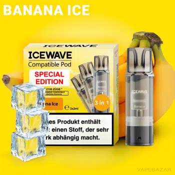 ICEWAVE Pod – Banana Ice – 3er Pack