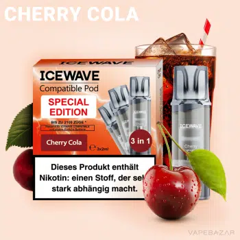 ICEWAVE Pod – Cherry Cola – 3er Pack