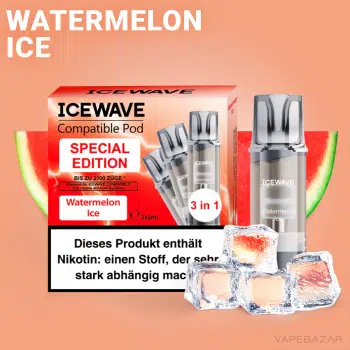 ICEWAVE Pod – Watermelon Ice – 3er Pack