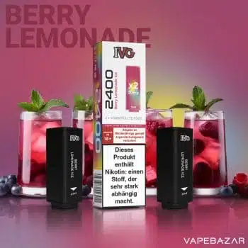 IVG 2400 – 4 Pod System – Prefilled Pods (2 Stk.) – Berry Lemonade Ice