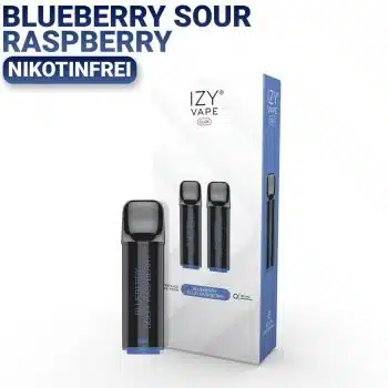 IZY Vape – IZY CLICK Pod – Blueberry Sour Raspberry 0mg/ml Nikotin – Nikotinfrei