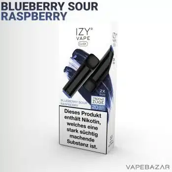 IZY Vape – IZY CLICK Pod – Blueberry Sour Raspberry 20mg/ml Nikotin