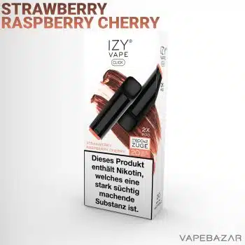 IZY Vape – IZY CLICK Pod – Strawberry Raspberry Cherry 20mg/ml Nikotin