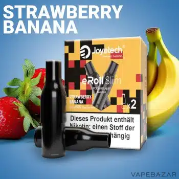 Joyetech eRoll Slim Prefilled Pod – Strawberry Banana (2er Pack)