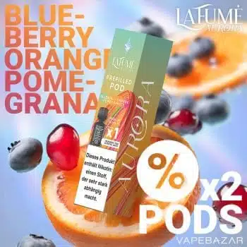 La Fume Aurora Podsystem – Blueberry Orange Pomegranate 2er Pack