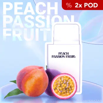 La Fume Cuatro – Peach Passion Fruit – Prefilled Liquid Pod –  2er Pack
