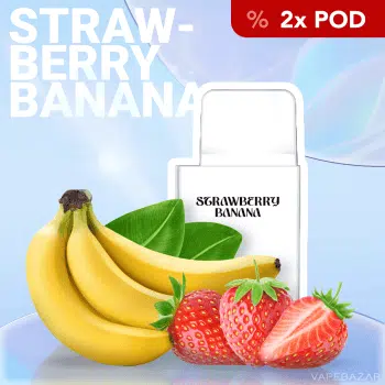La Fume Cuatro – Strawberry Banana – Prefilled Liquid Pod –  2er Pack