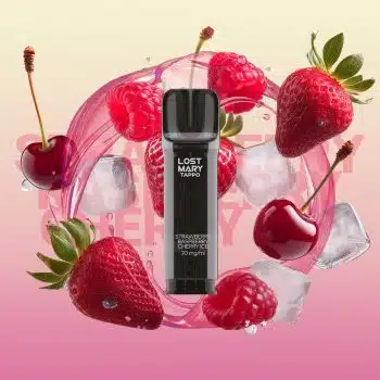 Lost Mary Tappo – Strawberry Raspberry Cherry Ice – Prefilled Liquid Pod – 2er Pack