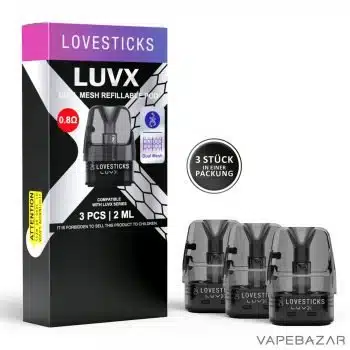 Lovesticks LUVX Refillable Pods 0.8Ω (3er Pack)