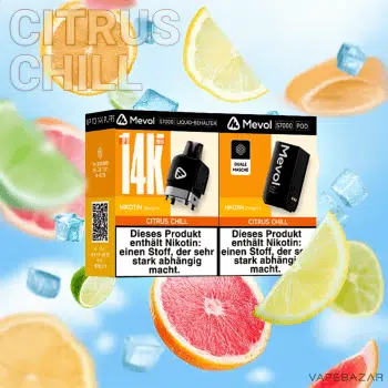 Mevol S7000 Pod – Citrus Chill
