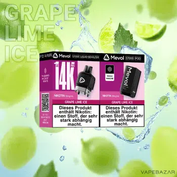 Mevol S7000 Pod – Grape Lime Ice
