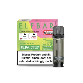 Elf Bar ELFA – Apple Peach – Prefilled Liquid Pod – (2er Pack)