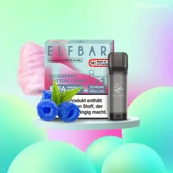 Elf Bar ELFA – Blueberry Cotton Candy – Prefilled Liquid Pod – (2er Pack)