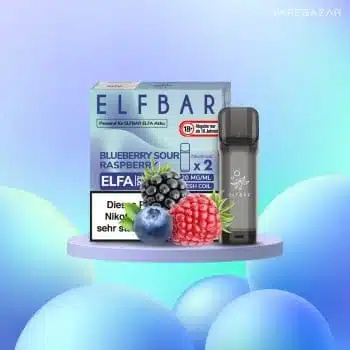 Elf Bar ELFA – Blueberry Sour Raspberry – Prefilled Liquid Pod – (2er Pack)