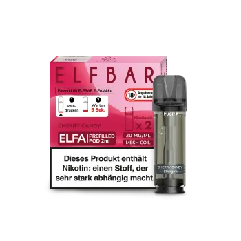 Elf Bar ELFA – Cherry (Cherry Candy) – Prefilled Liquid Pod – (2er Pack)