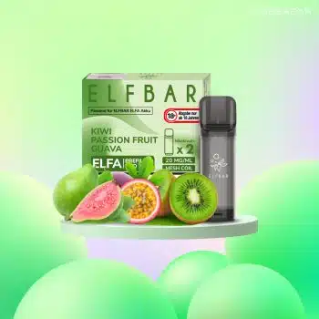 Elf Bar ELFA – Kiwi Passion Fruit Guava – Prefilled Liquid Pod – (2er Pack)