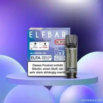 Elf Bar ELFA – Blueberry BG – Prefilled Liquid Pod – (2er Pack)