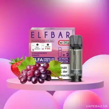 Elf Bar ELFA – Strawberry Grape – Prefilled Liquid Pod – (2er Pack)