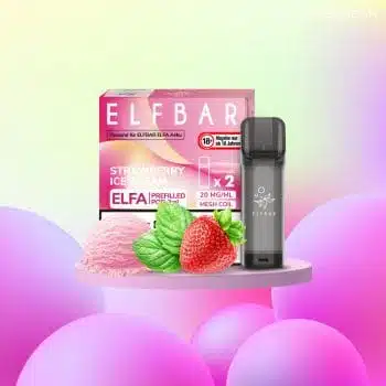 Elf Bar ELFA – Strawberry Ice Cream – Prefilled Liquid Pod – (2er Pack)