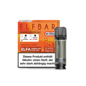 Elf Bar ELFA – Tropical Fruit – Prefilled Liquid Pod – (2er Pack)